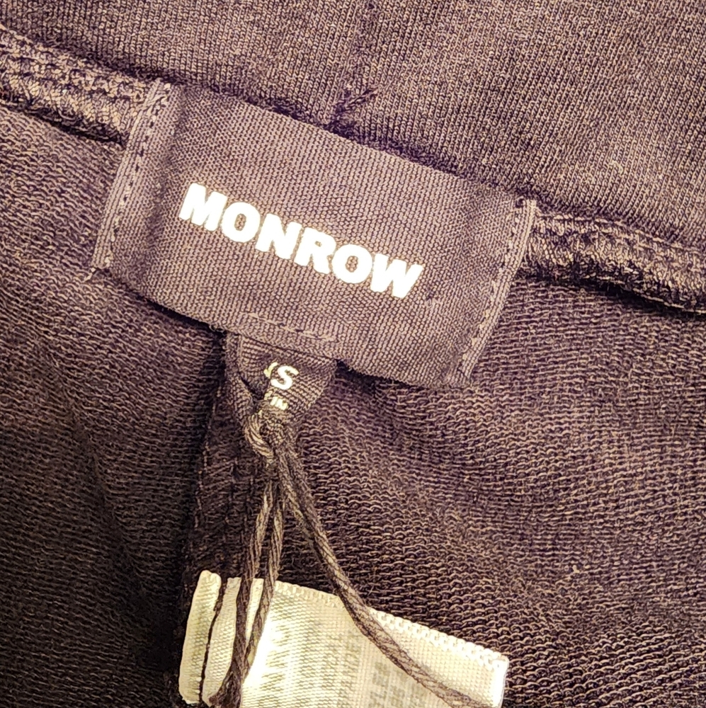 MONROW Sporty Sweatpants w/ Tie-Dye Side Panels in Blk size XS - Picture 9 of 11
